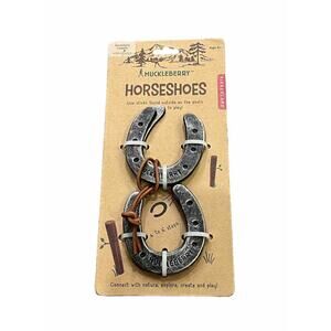 Kikkerland Huckleberry Horseshoes Outdoor Nature Game Children Age 6+ NEW